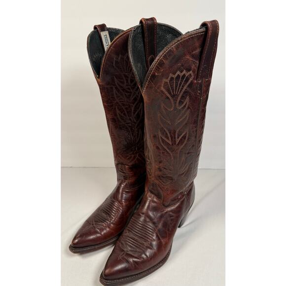 Thieves Market J Chisholm Women Western Boot Brown Leather Drover Series Size 8M - Picture 1 of 15